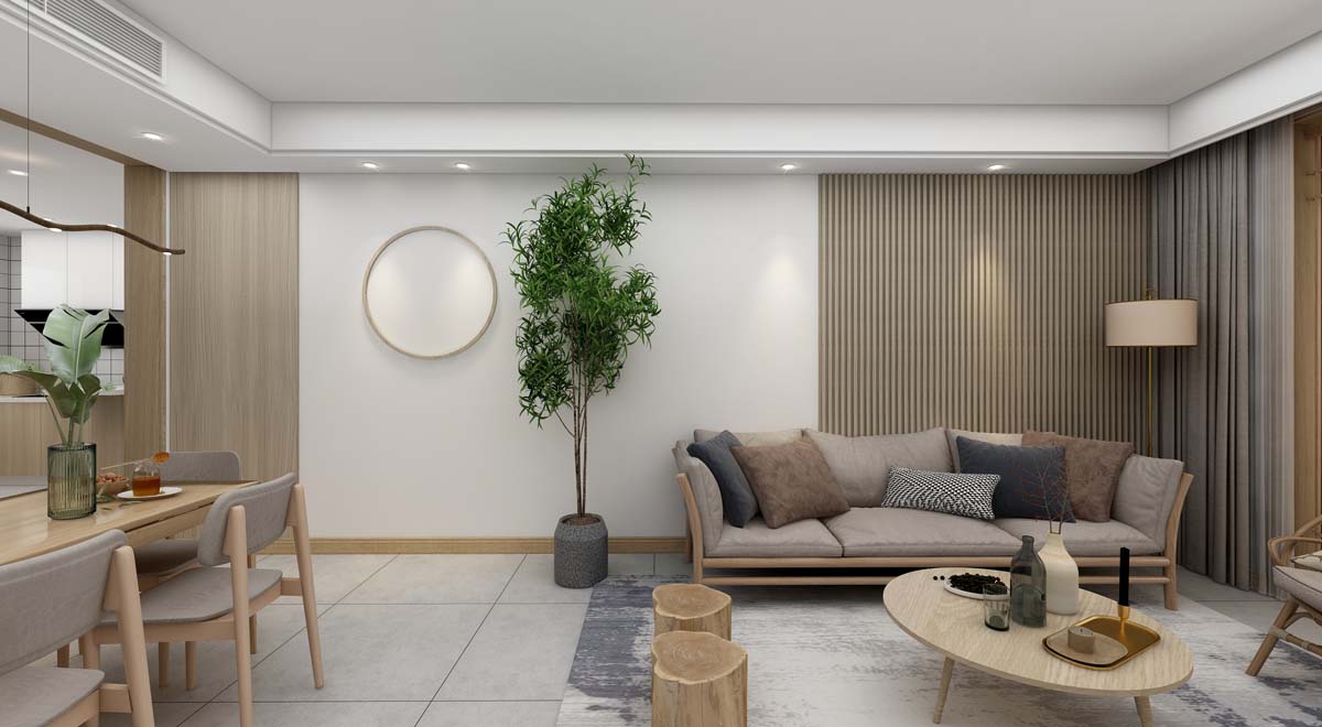 160㎡ ｜ 白色原木基调